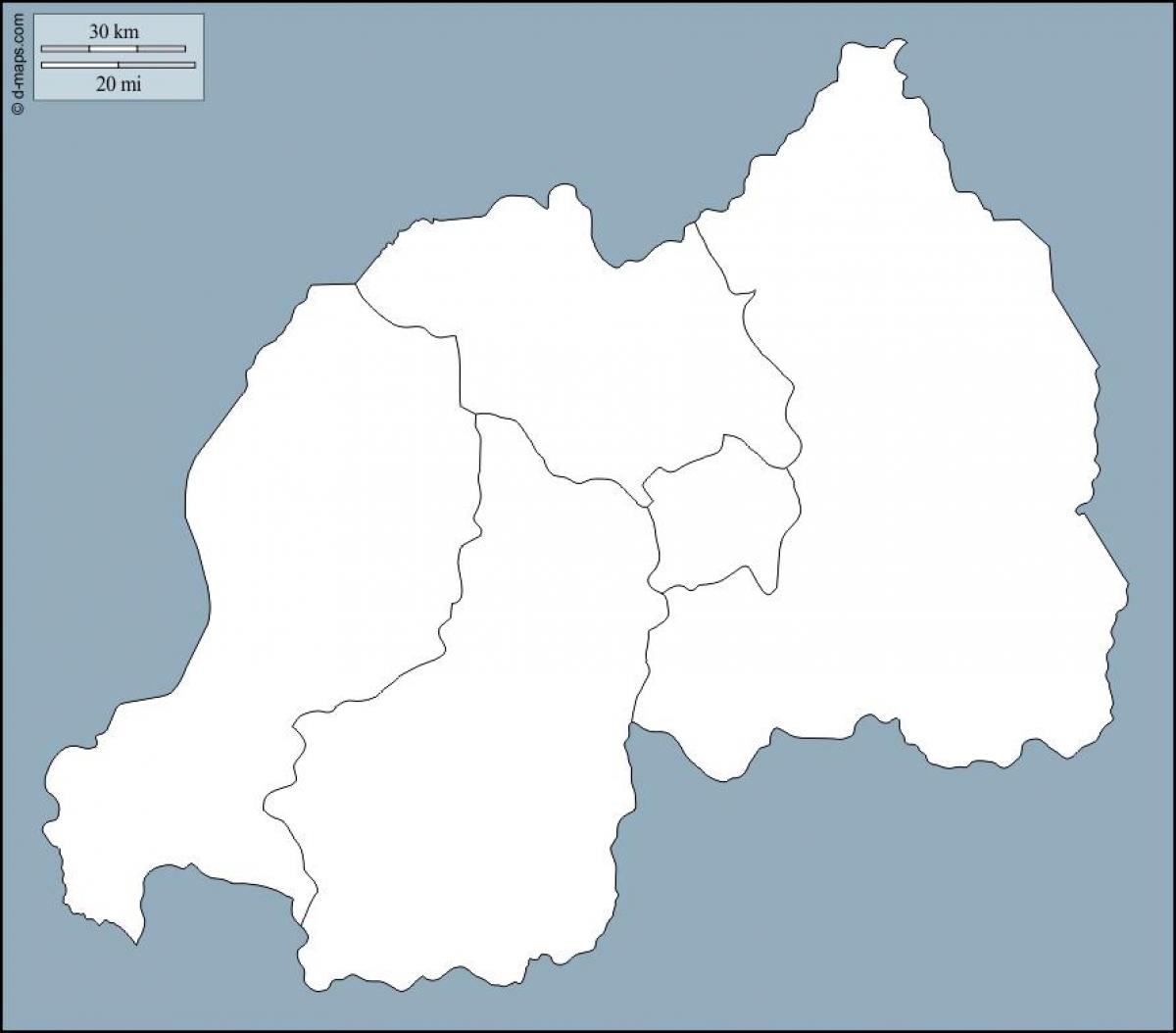 ルワンダの地図概要